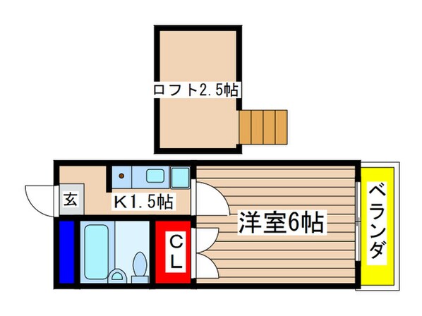 ブルーウェイブⅠ番館の物件間取画像